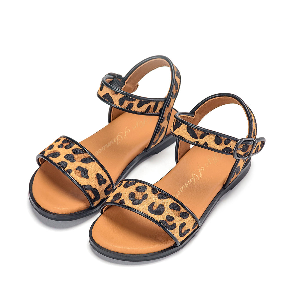 Simone Animal Print Sandals by Age of Innocence