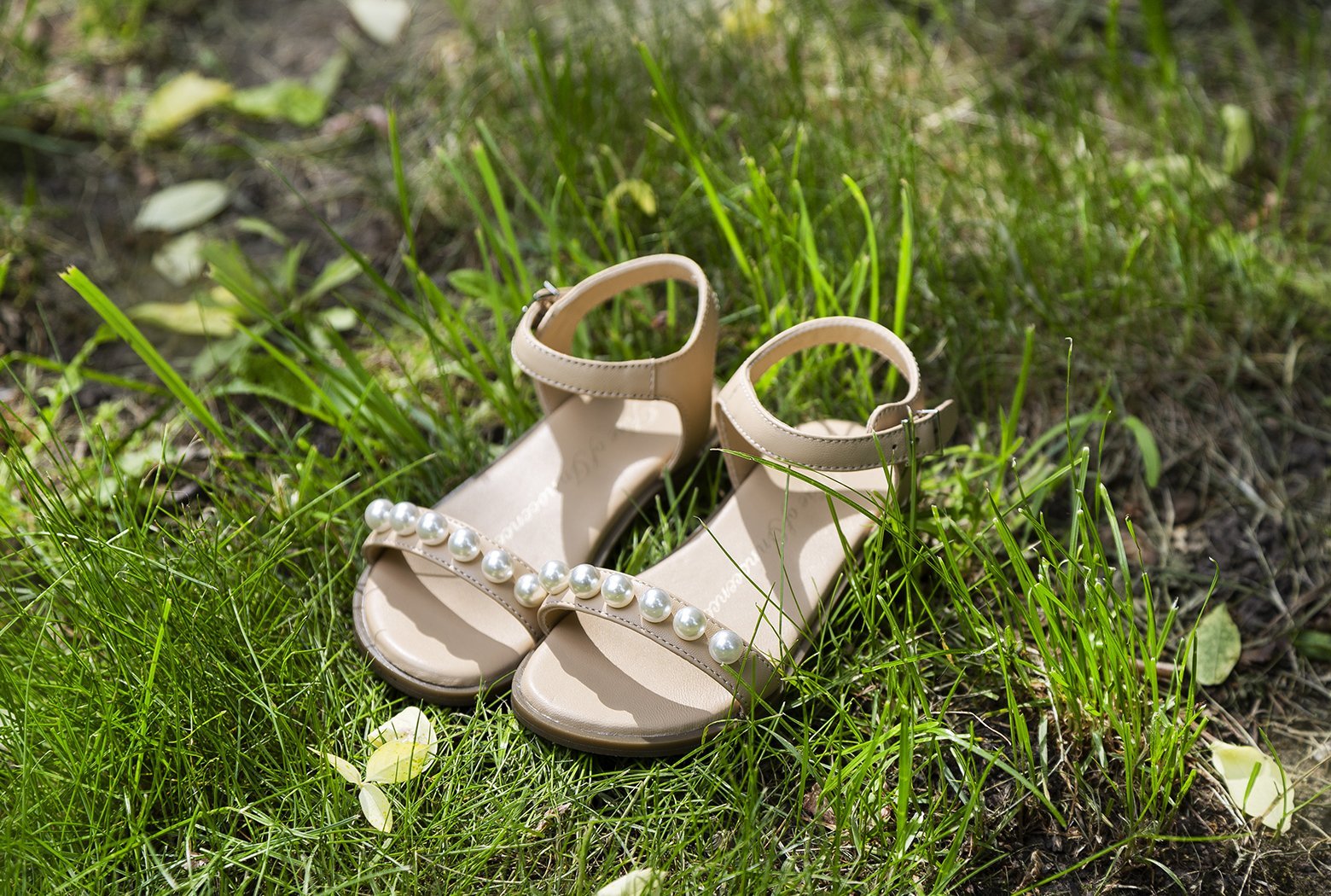 Fleur Beige Sandals by Age of Innocence