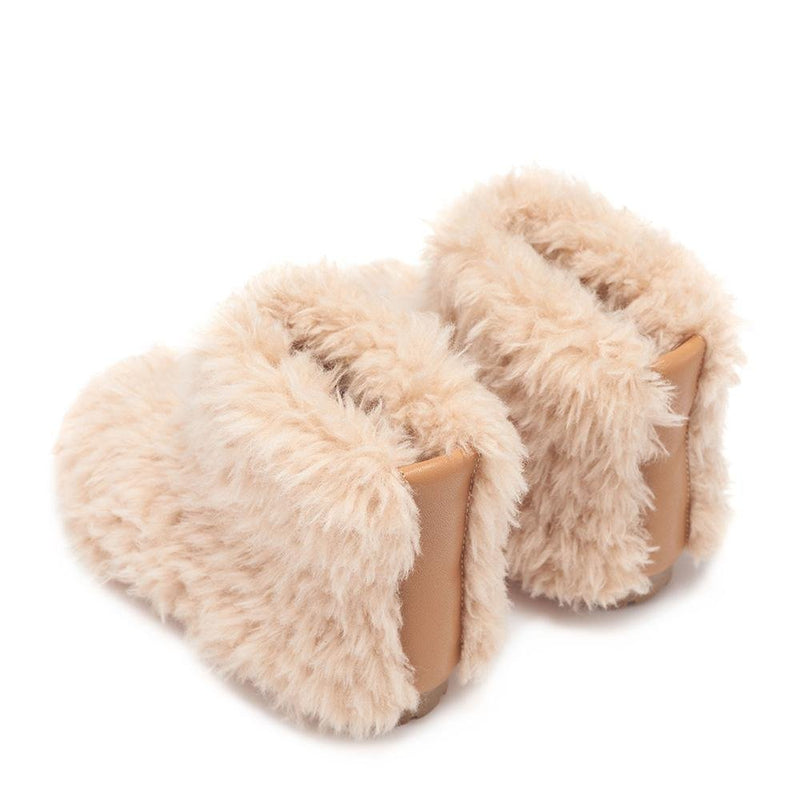 Yeti Mini Beige Boots by Age of Innocence
