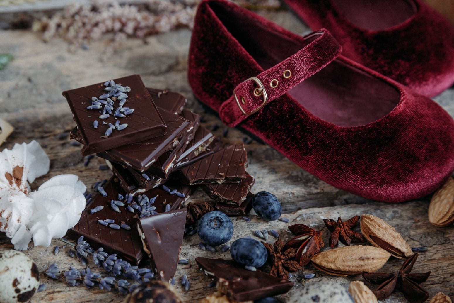 Eva Burgundy Shoes Age of Innocence