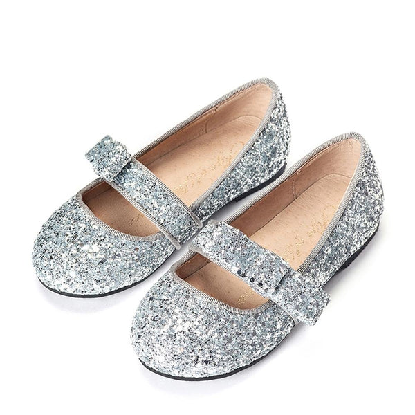 Mia Glitter Silver Shoes by Age of Innocence