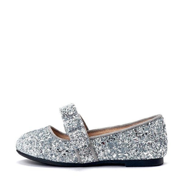Mia Glitter Silver Shoes by Age of Innocence