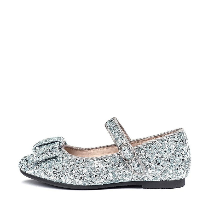 Ellen Glitter Silver Shoes by Age of Innocence