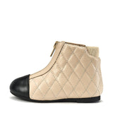 Nicole Beige/Black Boots by Age of Innocence
