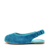 Matilda Velvet Azure Sandals by Age of Innocence