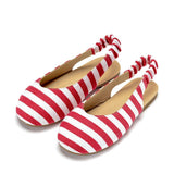 Matilda Canvas Red Sandals by Age of Innocence