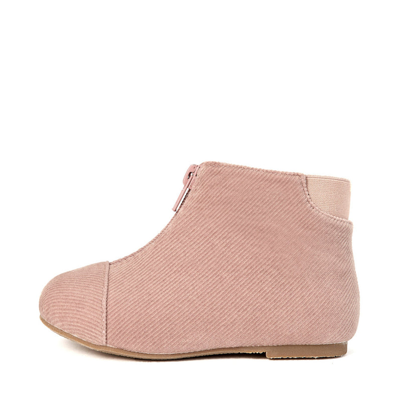 Nicole Ribbed Velvet Pink Boots by Age of Innocence