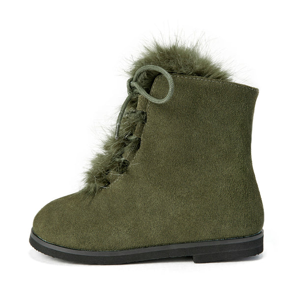 Alice Khaki Boots by Age of Innocence