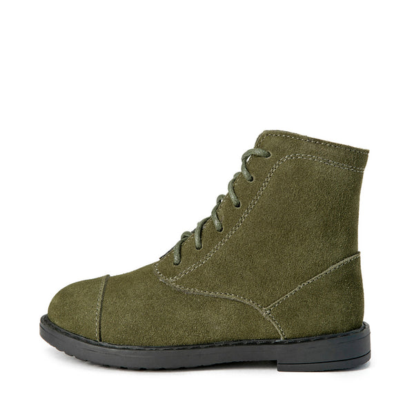 Thomas Suede Winter Khaki Boots by Age of Innocence