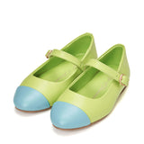 Bebe Leather 2.0 Green/Blue Shoes by Age of Innocence