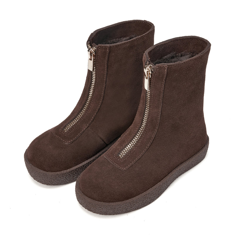 Leah Suede High Chocolate Boots by Age of Innocence