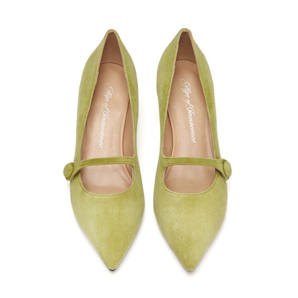 Yvonne Light Green Shoes Age of Innocence Women