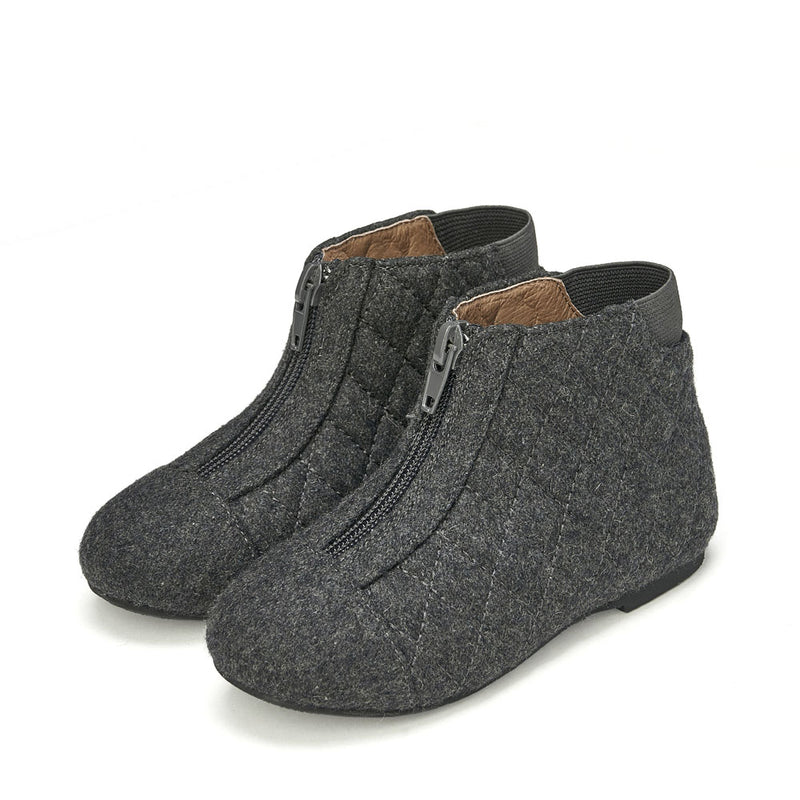 Nicole Wool Dark Grey Boots by Age of Innocence