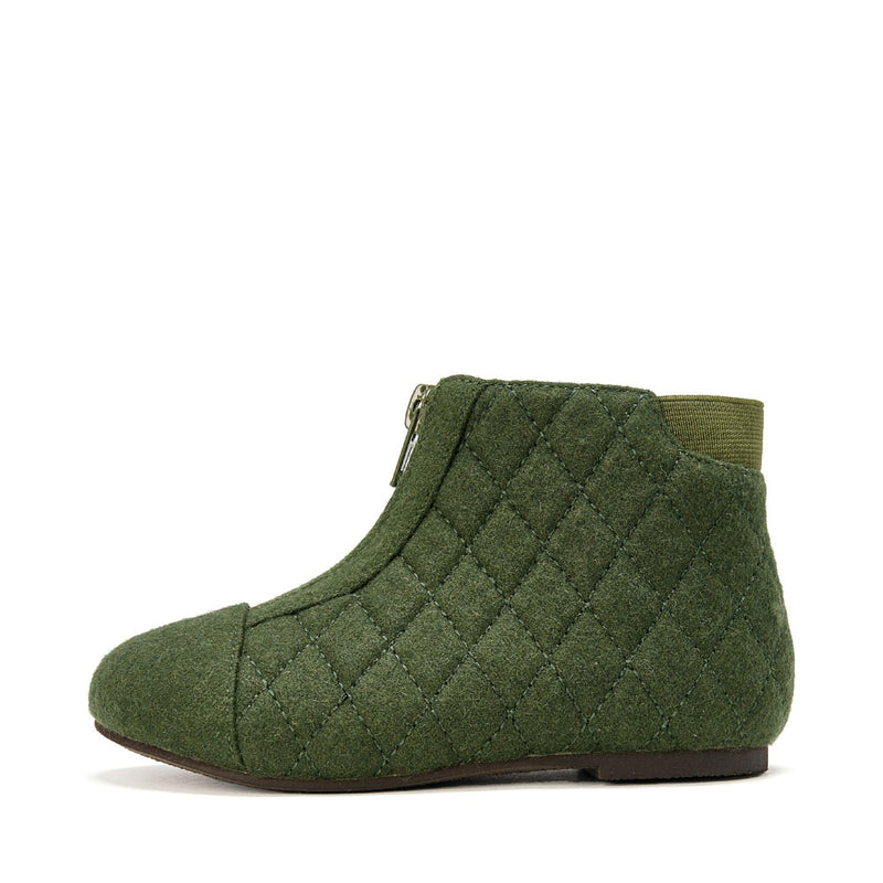 Nicole Wool Green Boots by Age of Innocence
