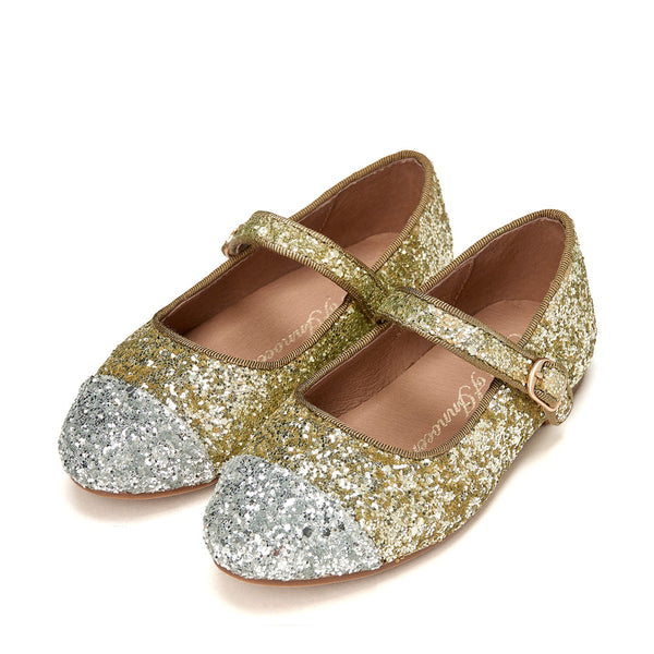 Bebe Glitter 2.0 Gold/Silver Shoes by Age of Innocence