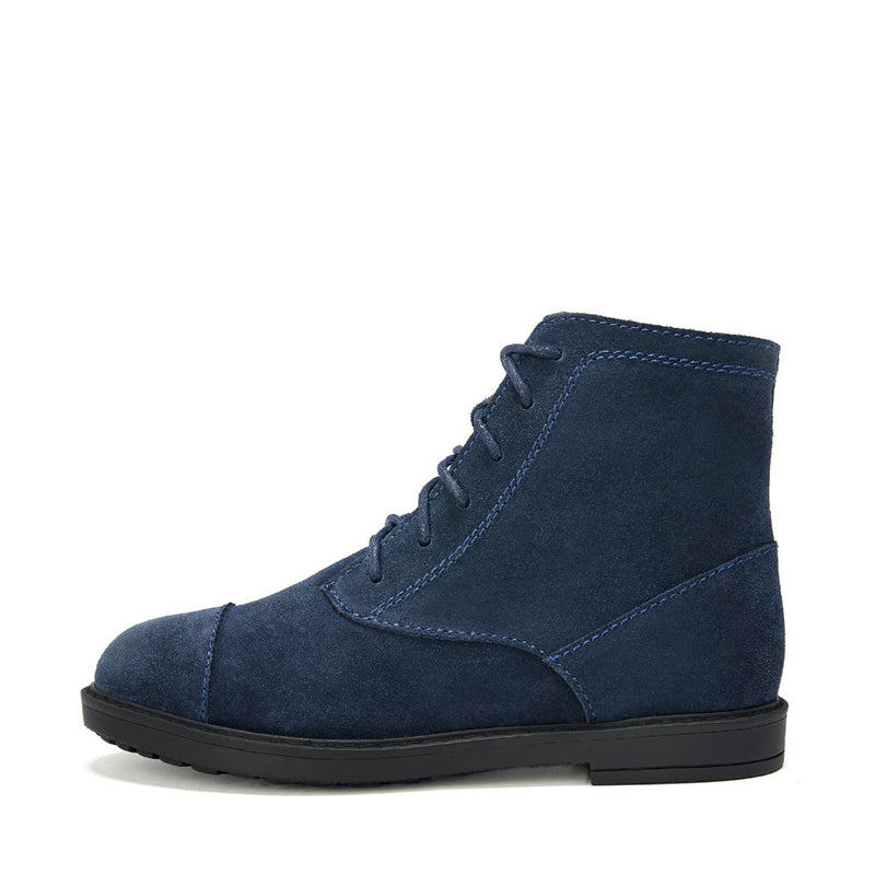 Thomas Suede Navy Boots by Age of Innocence