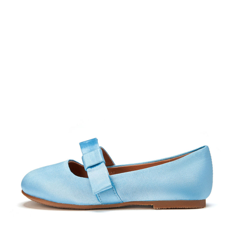 Mia Satin Blue Shoes by Age of Innocence
