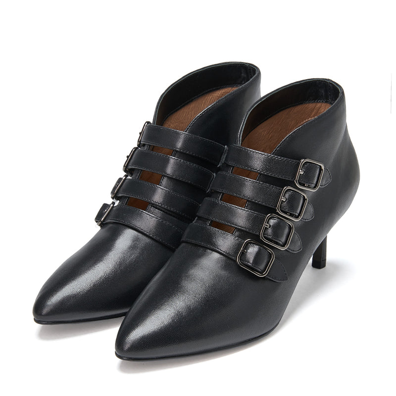 Rhea Black Boots by Age of Innocence