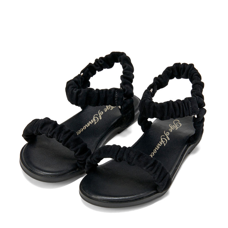 Kyle Suede Black Sandals by Age of Innocence