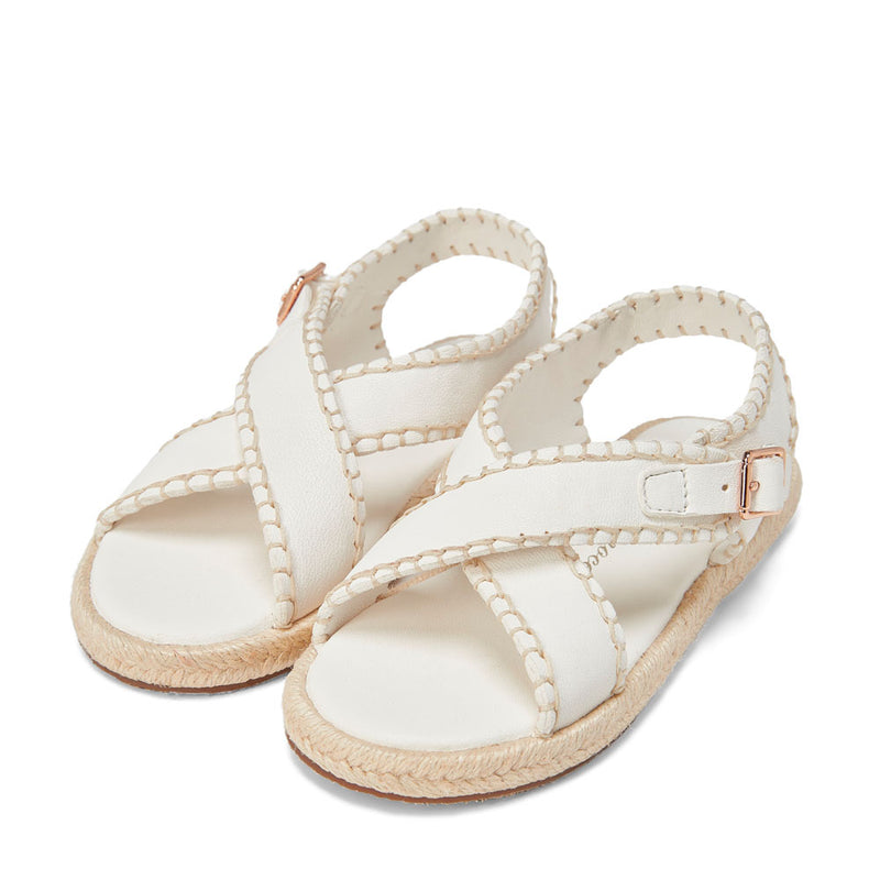 Zella White Sandals by Age of Innocence
