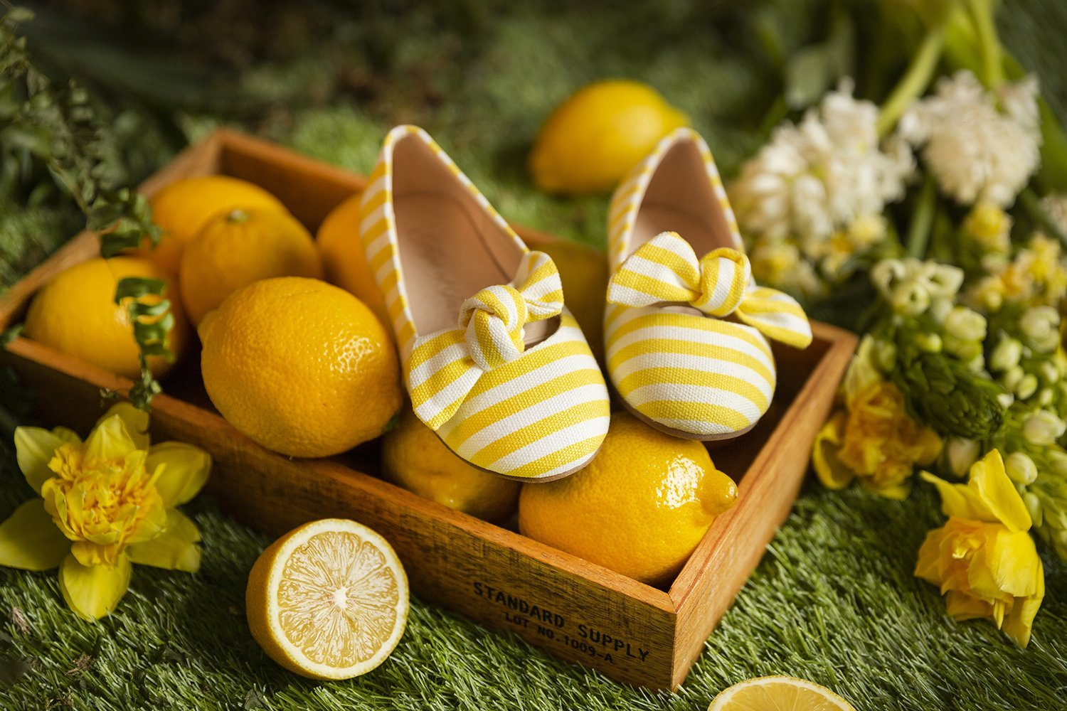 Lucy Yellow Ballerinas by Age of Innocence