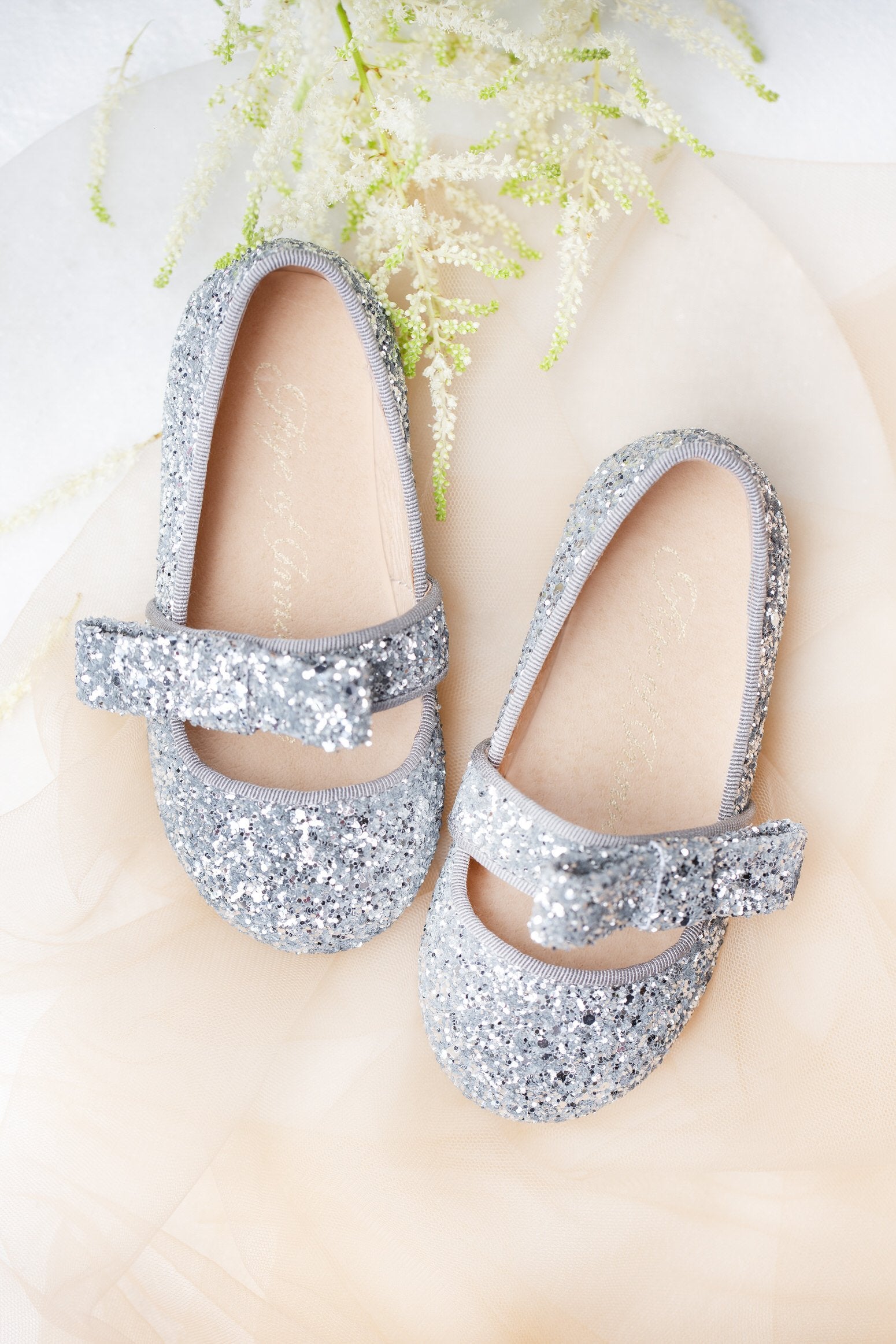 Mia Glitter Silver Shoes Age of Innocence
