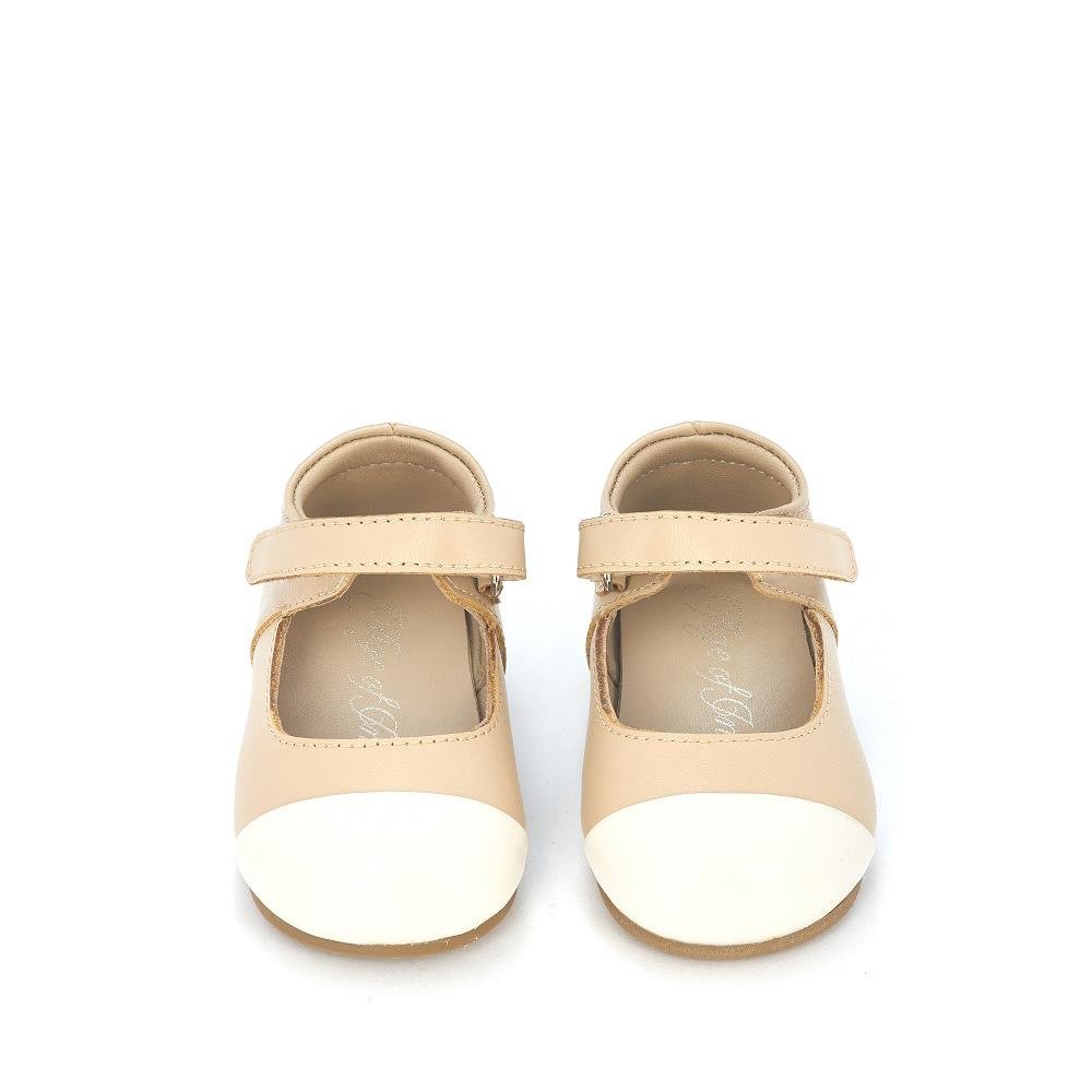 Jenny Beige/White Pre Walkers by Age of Innocence