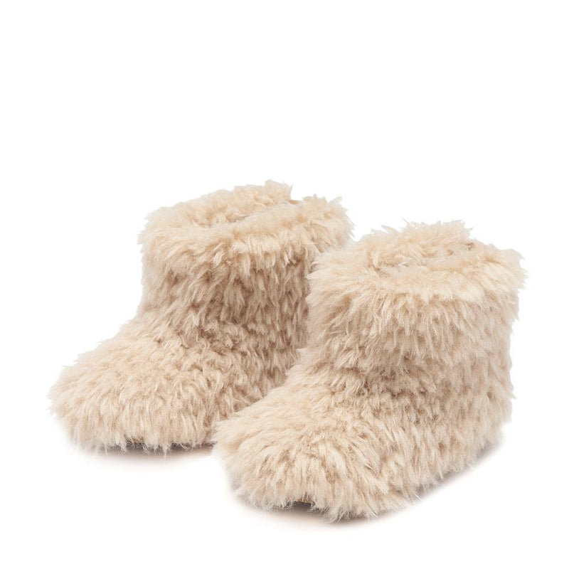 Designer Children Yeti Mini Beige Boots For Baby Girls – Age of