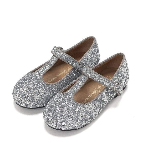 Abigail Glitter Silver Shoes by Age of Innocence