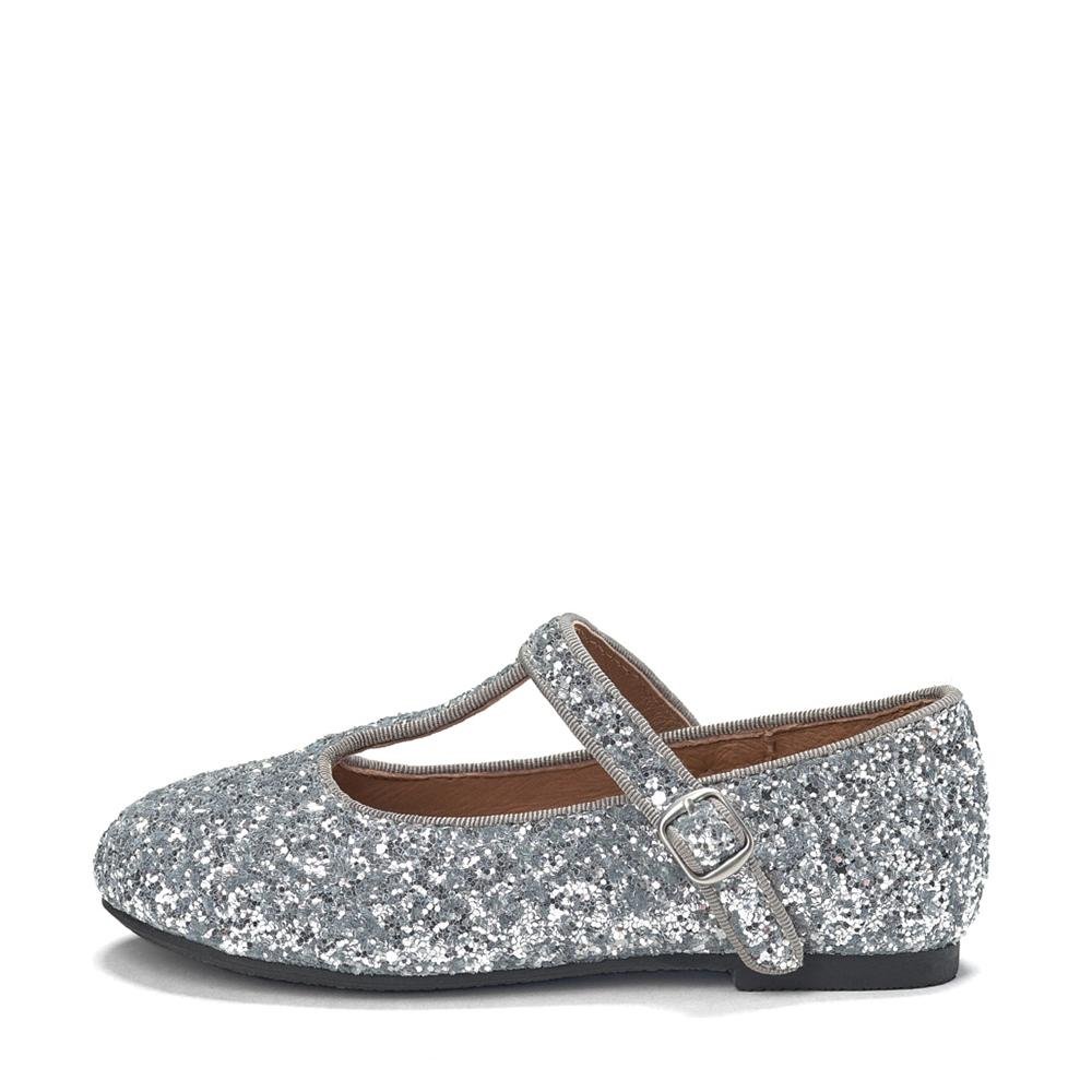 Abigail Glitter Silver Shoes Age of Innocence