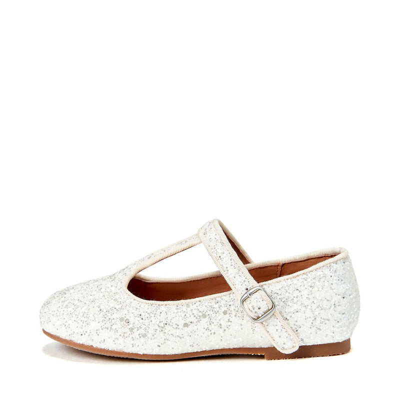 Abigail Glitter White Shoes by Age of Innocence