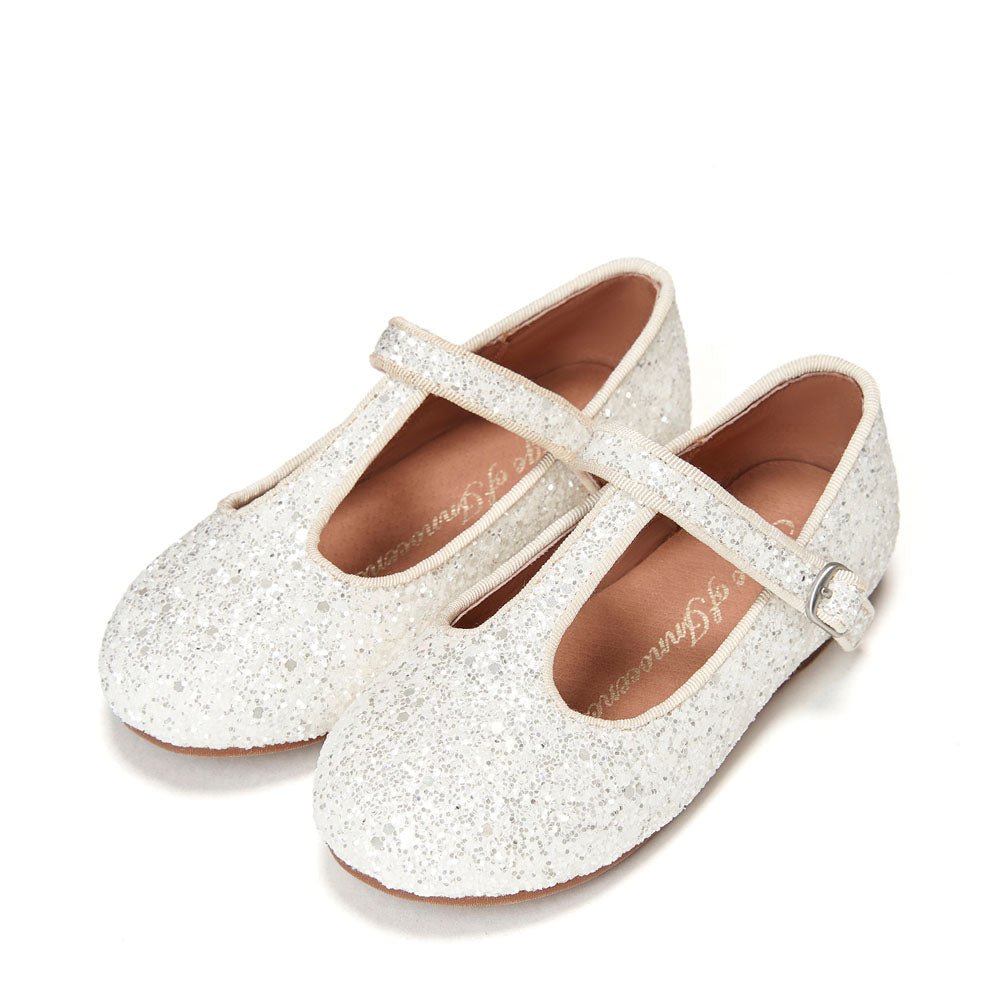 Abigail Glitter White Shoes by Age of Innocence