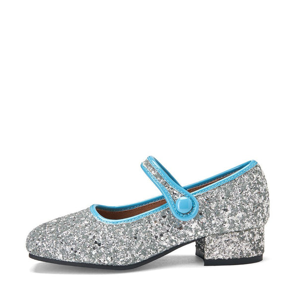 Agnese 2.0 Silver/Blue Shoes by Age of Innocence