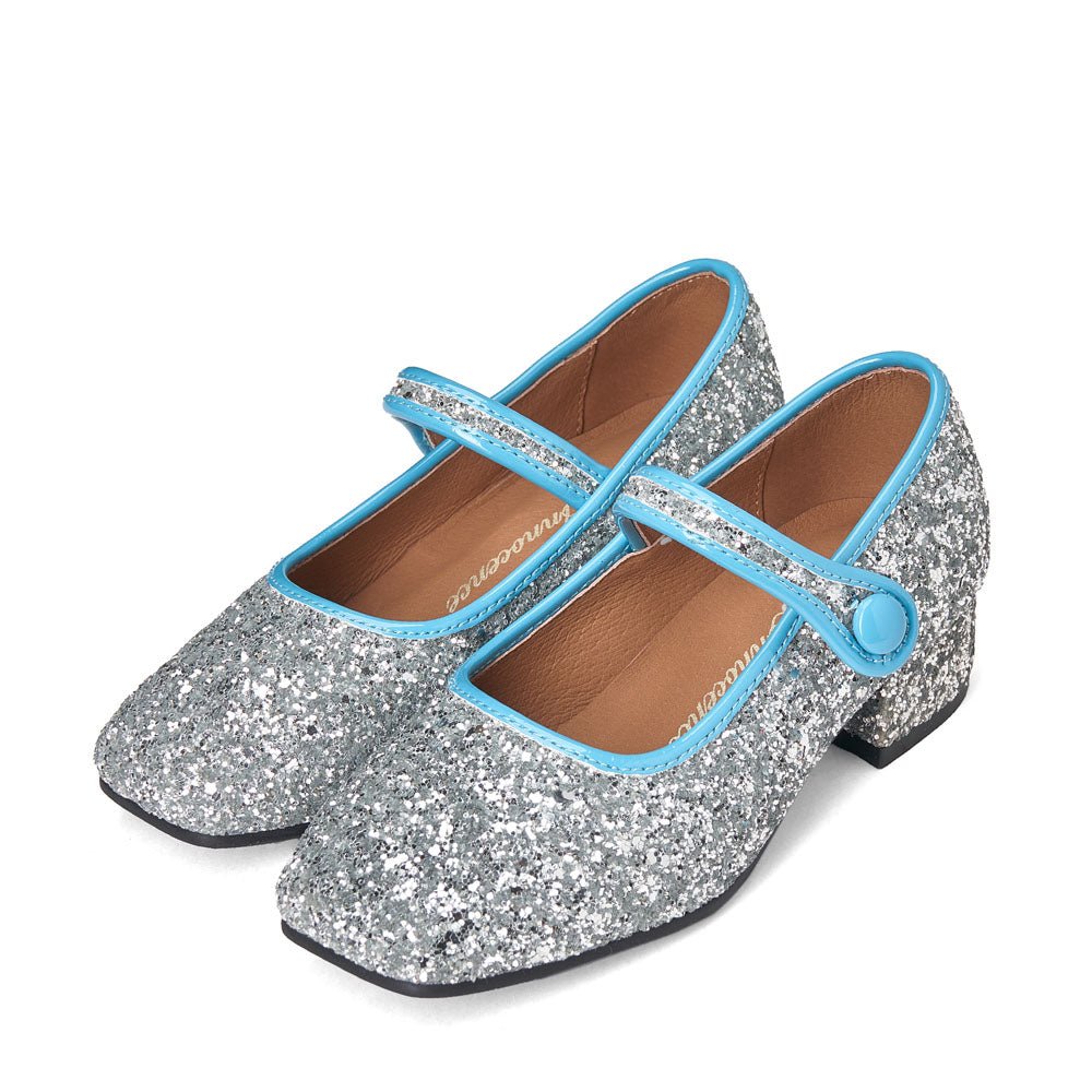 Agnese 2.0 Silver/Blue Shoes by Age of Innocence