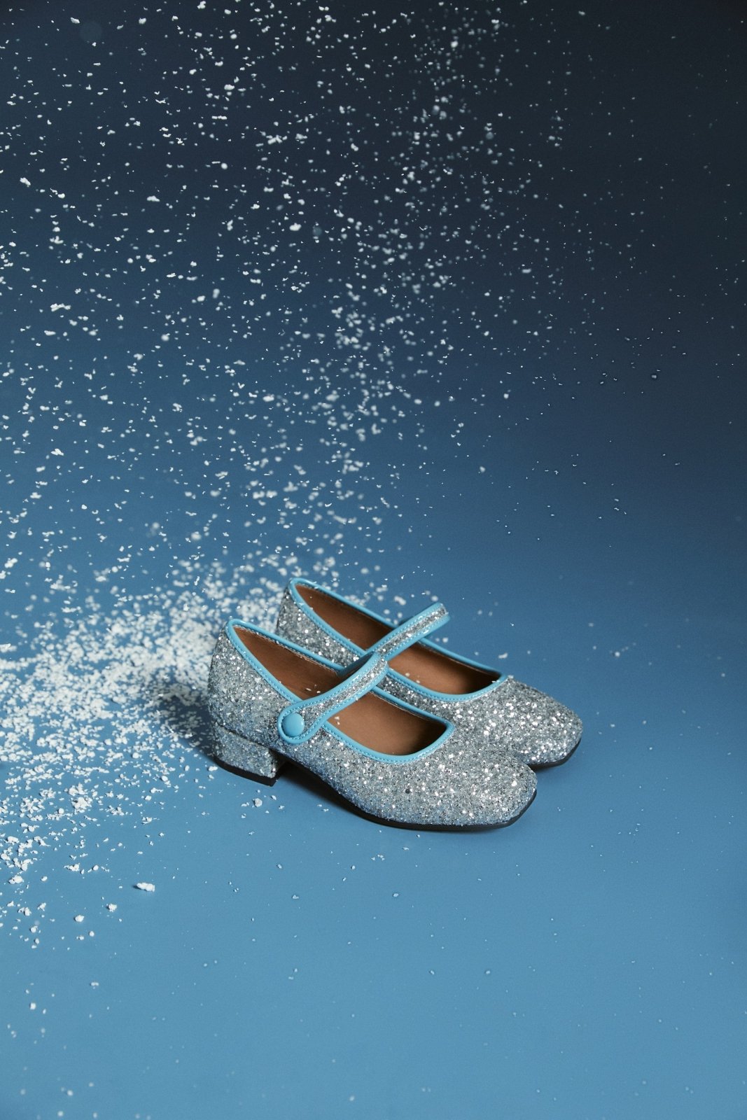 Agnese 2.0 Silver/Blue Shoes by Age of Innocence