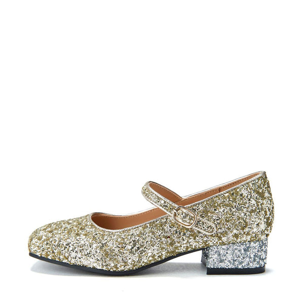 Agnese Gold/Silver Shoes by Age of Innocence