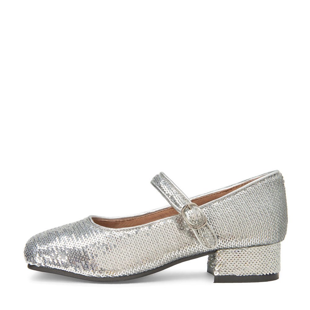 Age of Innocence Agnese Heeled Sequins Mary Jane Shoes | Silver | 33 | Chiffon | Adult | Kids | Maisonette Age of Innocence Agnese Heeled Sequins Mary Jane Shoes | Silver | 33 | Chiffon | Adult | Kids | Maisonette