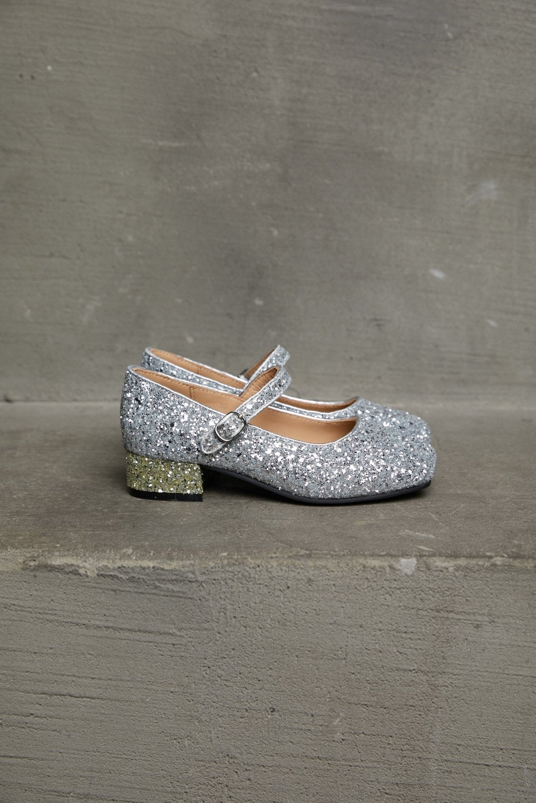 Agnese Silver/Gold Shoes Age of Innocence