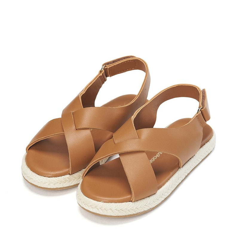 Alma Camel Sandals by Age of Innocence