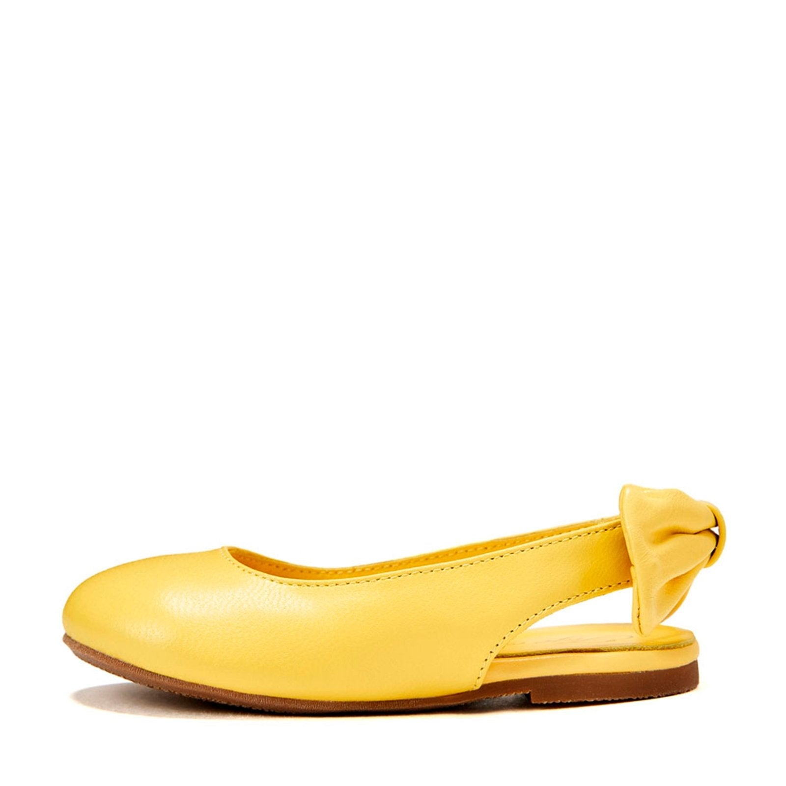 Amelie Leather Yellow Sandals by Age of Innocence