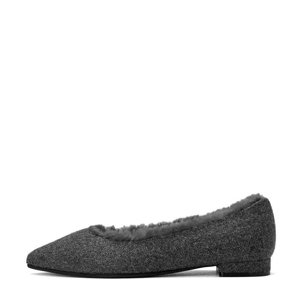 Anais Wool Grey Shoes by Age of Innocence