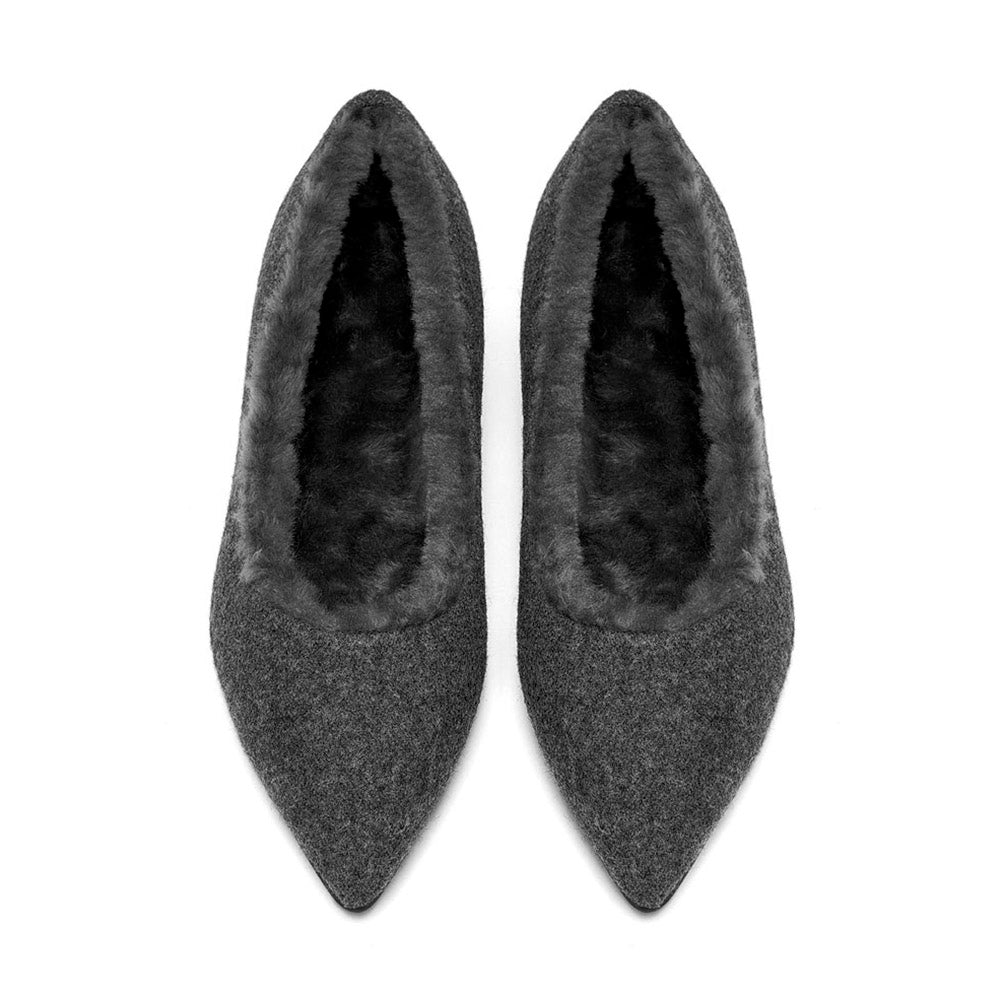 Anais Wool Grey Shoes by Age of Innocence