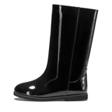 Ann PU Black Boots by Age of Innocence