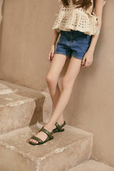 Anouk Khaki Sandals by Age of Innocence