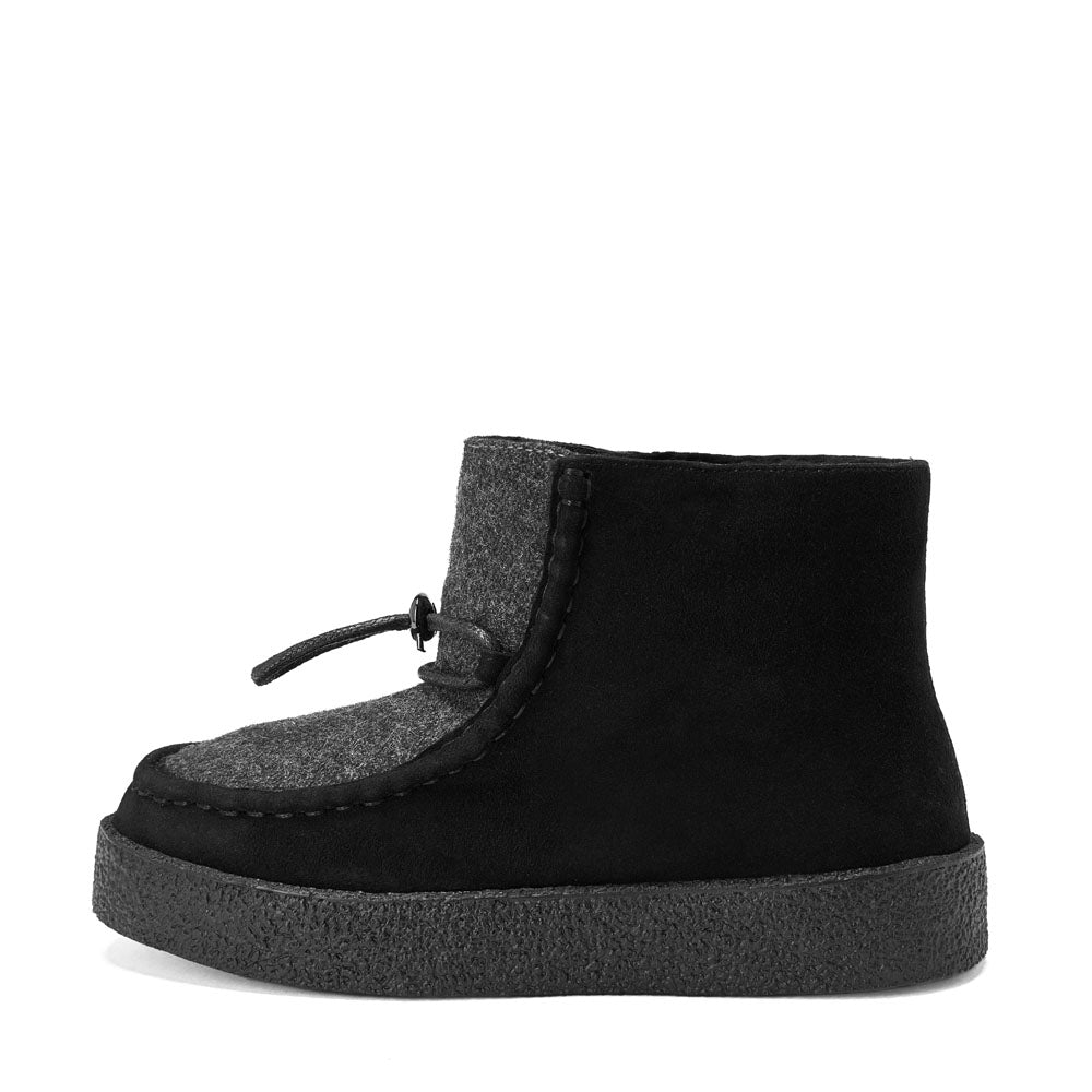 Aspen Wool Black/Dark Grey Boots by Age of Innocence