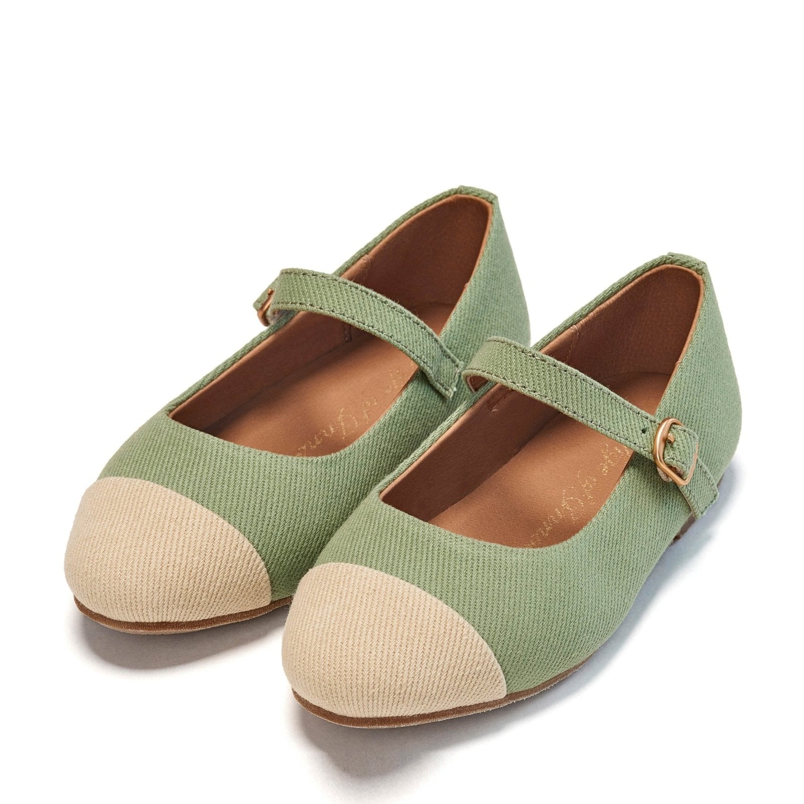 Bebe Canvas 2.0 Green/Beige Shoes by Age of Innocence