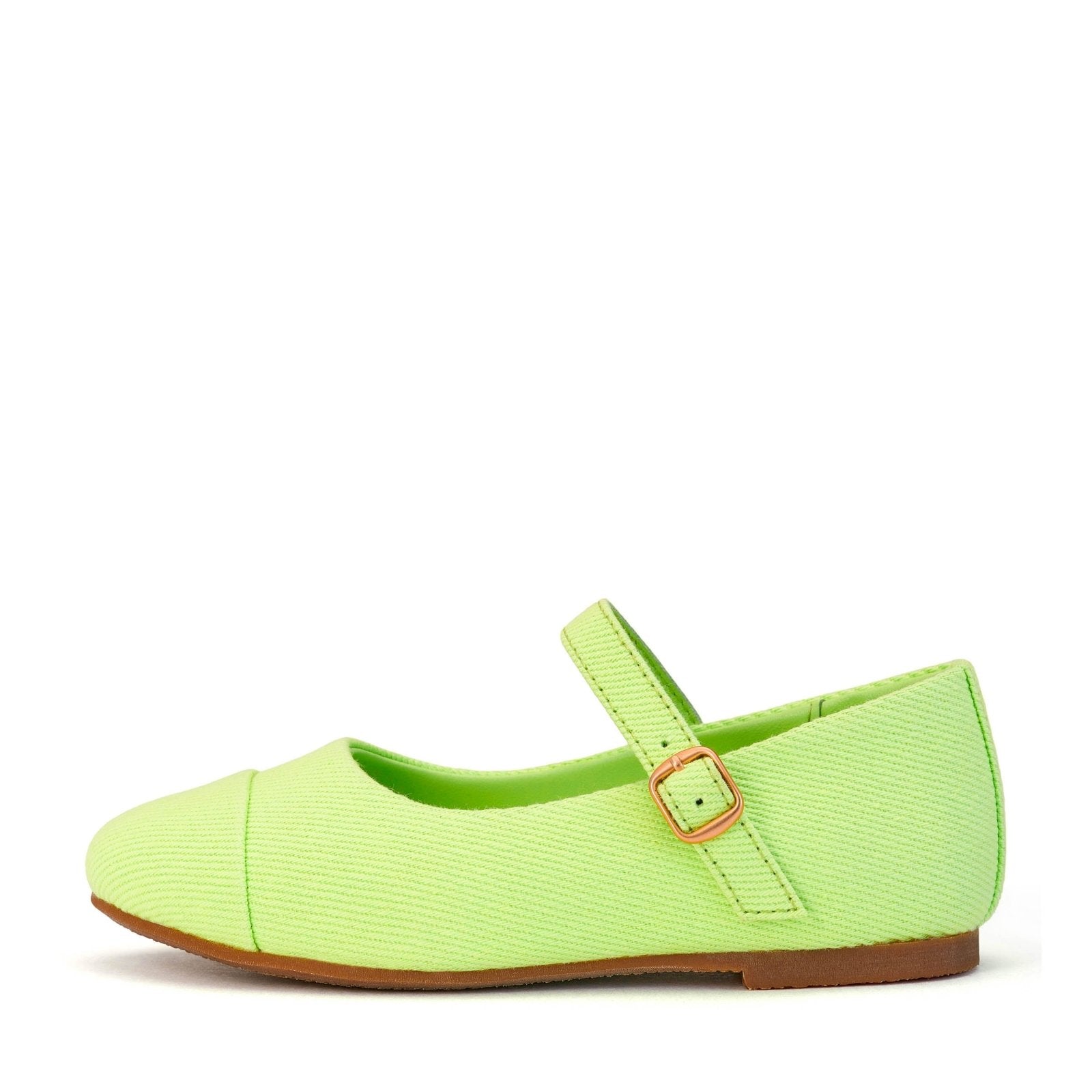 Ballet Flats Girls Green Shoes Bebe Canvas Green – Leather For