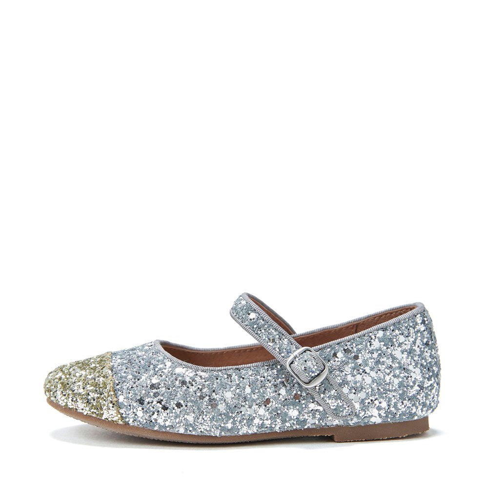 Bebe Glitter 2.0 Silver/Gold Shoes by Age of Innocence