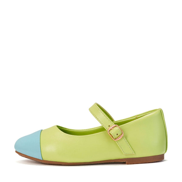 Bebe Leather 2.0 Green/Blue Shoes by Age of Innocence