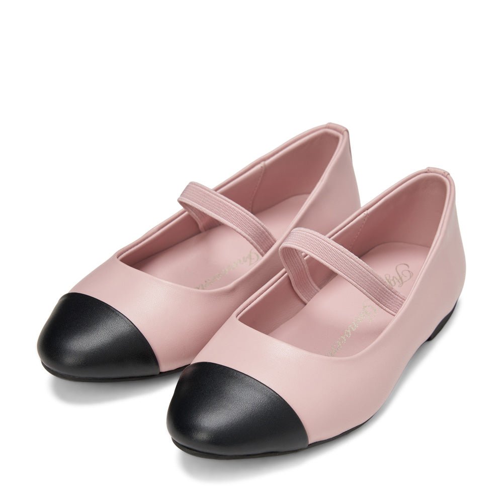 Bebe Leather 3.0 Pink/Black Shoes Age of Innocence